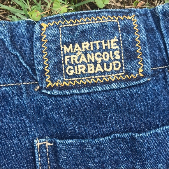 Vintage Marithé Francois Girbaud red strap jeans - Picture 4 of 4